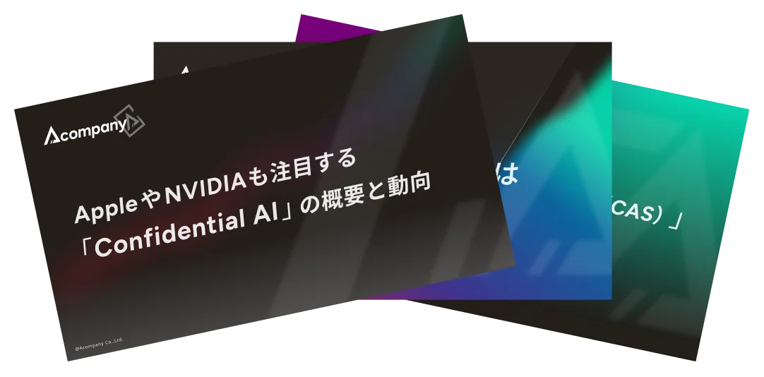 Acompany 資料セットの表紙3点